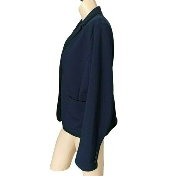 Navy Blue Tailored Blazer Gap The Academy Size 10  Office Career Dark‎ Academia - Picture 2 of 8